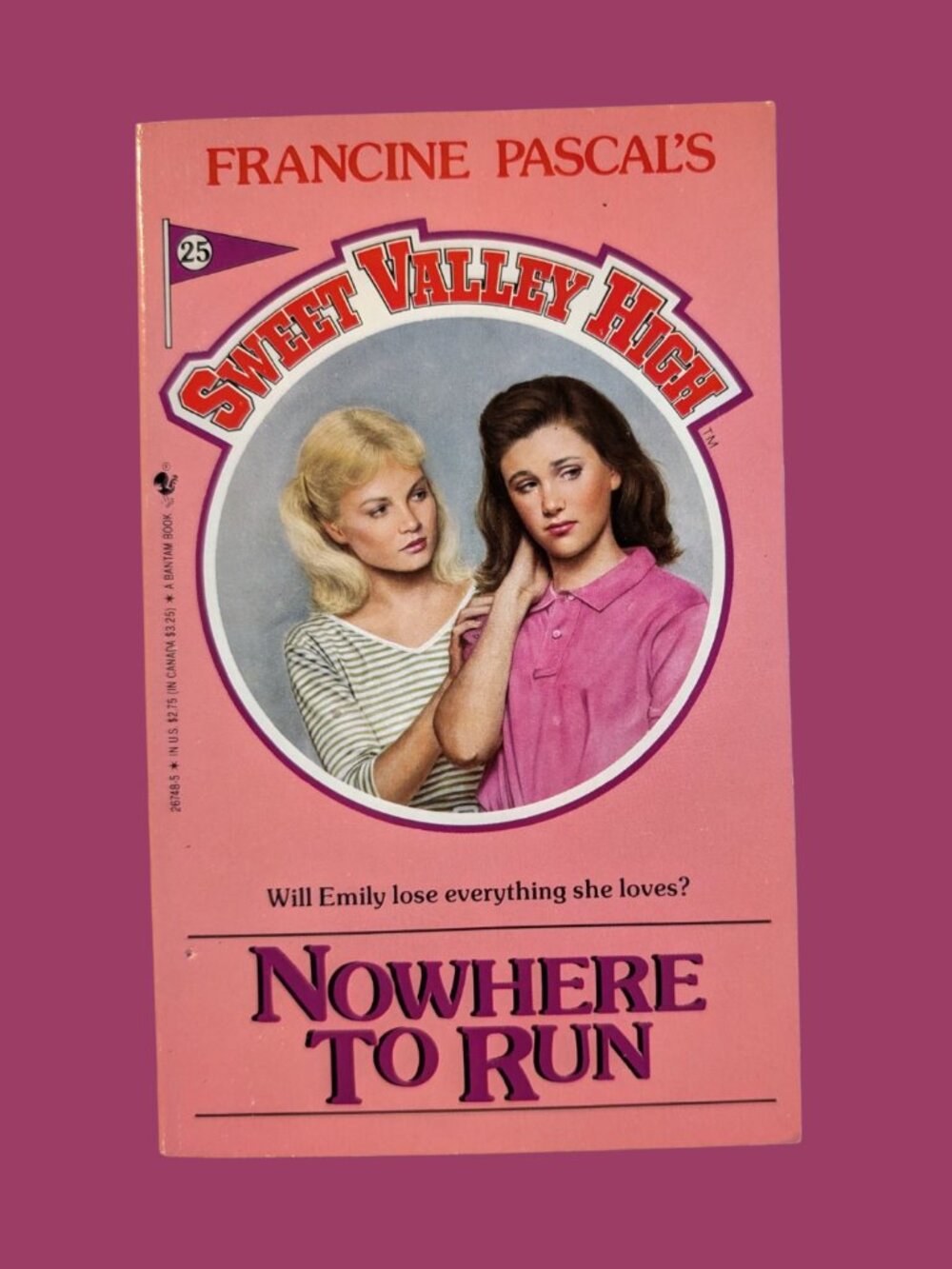 5/$20 Sweet Valley High #25 Nowhere to Run Vintage 1985 Bantam